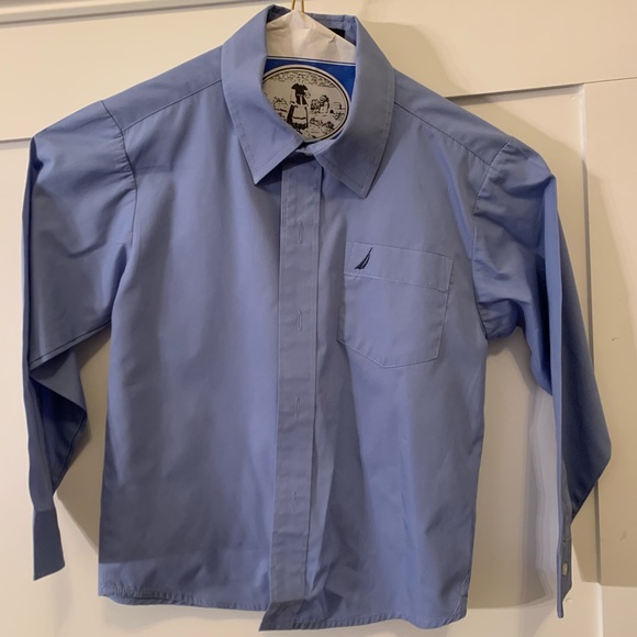 Boys Blue Dress Shirt. - Picture 2 of 2